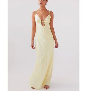 Unworn PEPPERMAYO Flora Satin Maxi Dress (S)